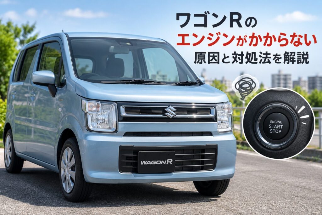 ワゴンRのエンジンがかからない原因は？症状別の対処法を解説