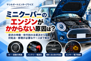 ミニクーパーのエンジンがかからない原因は？世代別の故障と対処法